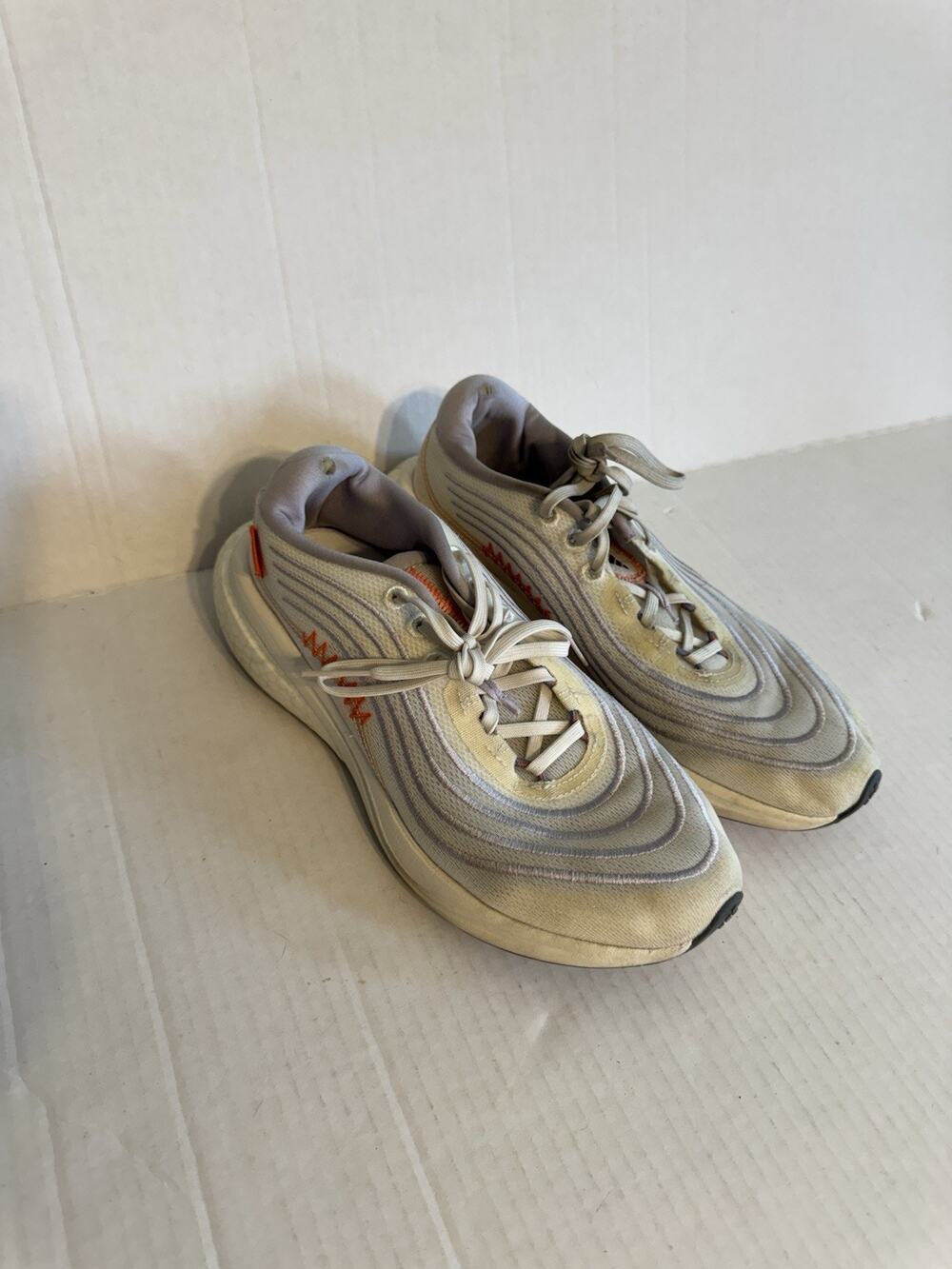 Adidas Parley For the Ocean Cream Orange Lace Up Running Sneaker Womens 7.5